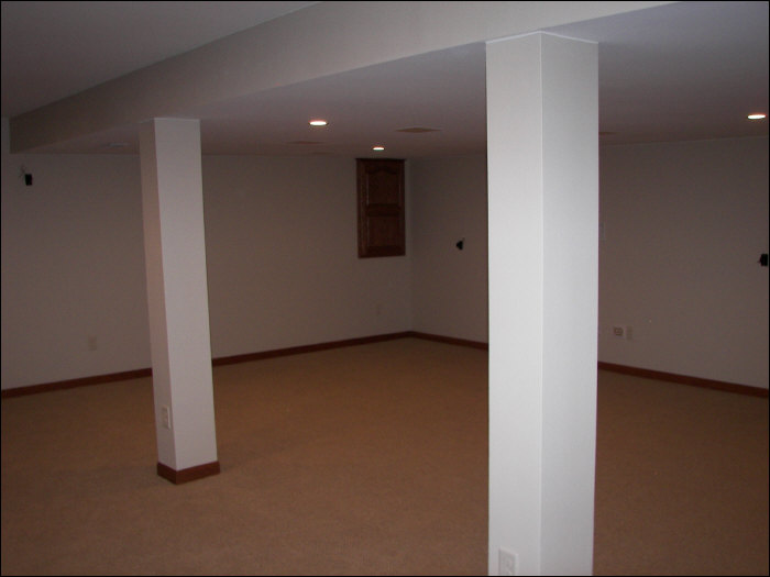 Basement living space basement remodel