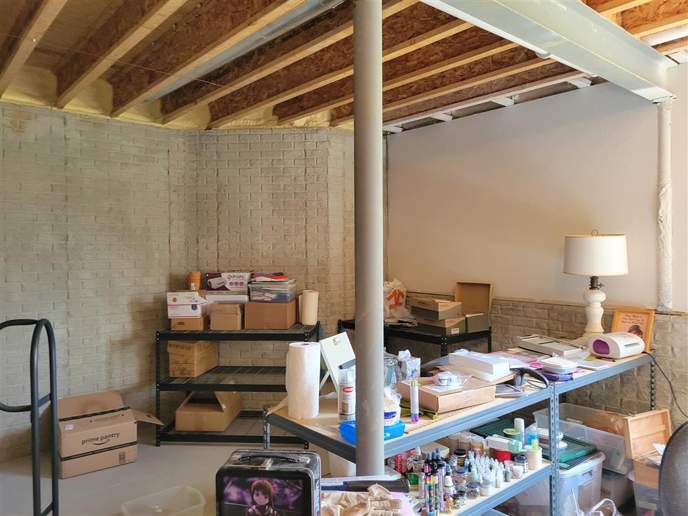 Craft Room Before in Cedarburg, Wisconsin Basement