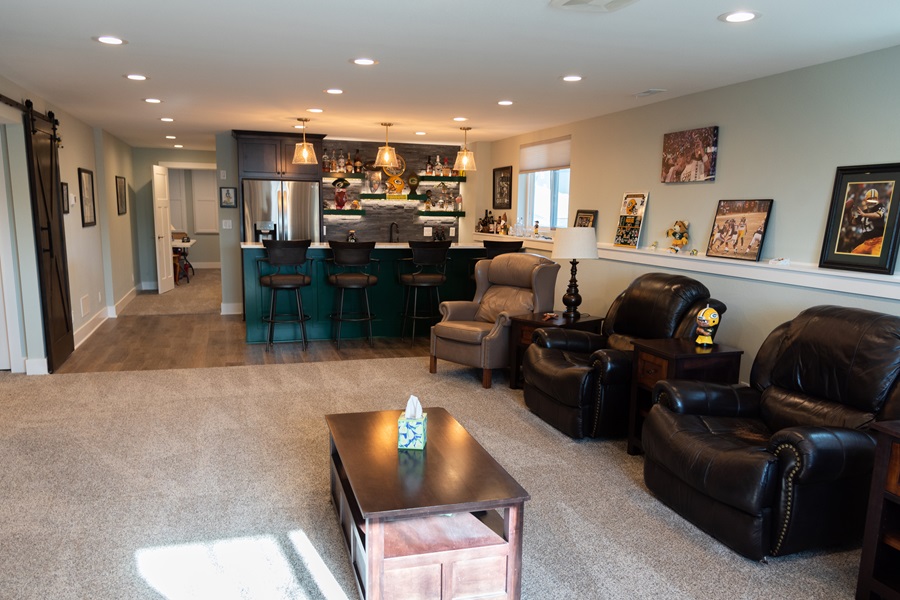 regal basement rec room remodel egress windows
