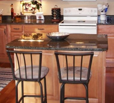 Kitchen island with seating