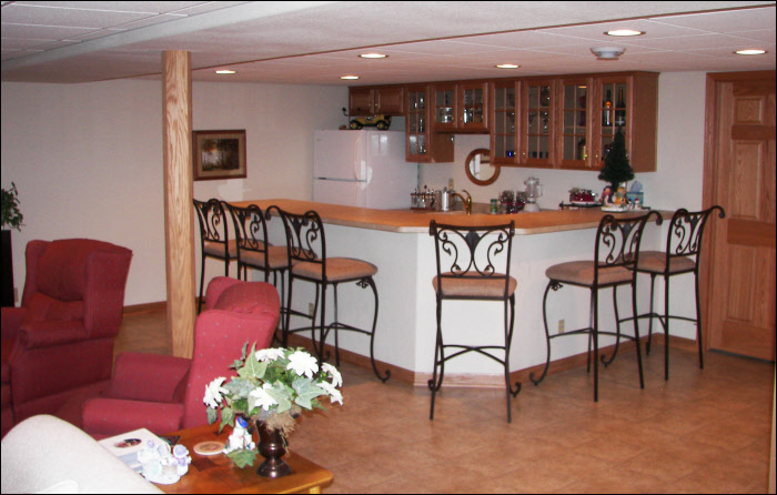 basement elegant wet bar 