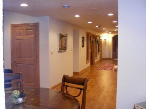 Custom basement kitchen construction