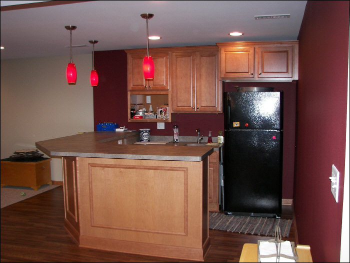 Basement kitchen remodel