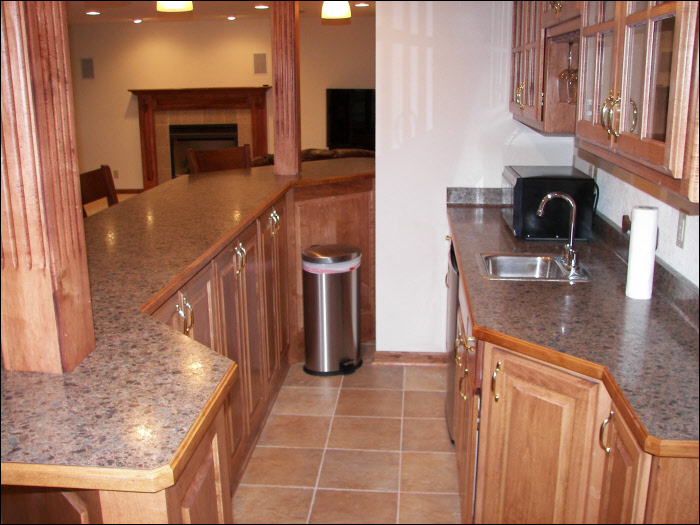 custom cabinetry basement remodeling