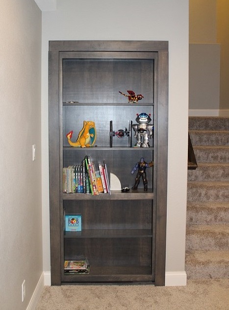 Custom basement shelving unit